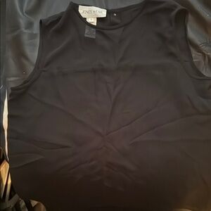 Jones New York Black Sleeveless Top